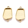 304 Stainless Steel Connector Cabochon Settings STAS-Q113-38G-1