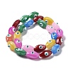 Opaque Color Glass Beads Strands GLAA-P057-A08-3