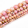 Baking Paint Glass Beads Strands DGLA-N003-8mm-B02-2