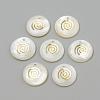 Freshwater Shell Pendants SHEL-Q010-010G-1