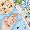 HOBBIESAY 6 Sets Alloy Enamel Wine Glass Charms AJEW-HY0001-49-3