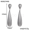 304 Stainless Steel Stud Dangle Earrings STAS-OY010-64P-2