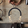 CutHollow 2Pcs Braided Round PU Leather Bag Straps Bag Handles FIND-CL0001-02B-3