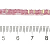 Electroplate Glass Beads Strands GLAA-B023-01A-17-4