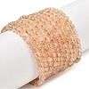 Heated Natural Citrine Beads Strands G-A262-A01-5mm-1