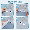 20Pcs Eyes Polyester Embroidery Iron on/Sew on Patches DIY-GA0010-06A-01-3