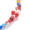 Handmade Lampwork Beaded Mobile Straps for Christmas HJEW-JM00446-01-4