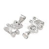 Brass Micro Pave Cubic Zirconia Charms KK-K351-69P-01-2