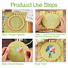 DIY Bouquet Pattern 3D Embroidery Starter Kits DIY-TA0006-26-14