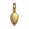 Tibetan Style Alloy Glue-on Flat Pad Bails X-TIBEP-AB3348Y-G-1