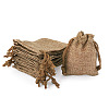 20Pcs Rectangle Polyester Imitation Burlap Packing Pouches Drawstring Bags ABAG-TA0001-95A-2