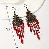 Antique Bronze Iron Chandelier Earrings VQ0378-1-3