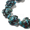 Synthetic Turquoise Dyed Beads Strands G-P507-05O-2