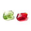 50Pcs Faceted Transparent K9 Glass Beads GLAA-D003-02-3