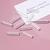 Electroplate Glass Beads GLAA-D024-01E-1