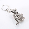 Skull Sitting on Toilet Pendant Keychain SKUL-PW0004-44-3