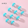 10Pcs Mushroom Silicone Focal Beads JX901I-01-1