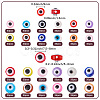 860Pcs 23 Colors Resin Beads RESI-SP0001-60-2