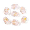 Handmade Gold & Silver Foil Glass Beads FOIL-N030-02H-1