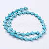 Synthetic Turquoise Beads Strands G-E456-15B-8x10m-2