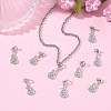 SHEGRACE Brass Micro Pave Cubic Zirconia Pendants XGRQ3D739-479P-5