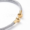 Braided Carbon Steel Wire Bracelet Making MAK-A017-B06-2
