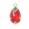 Glass Pendants PALLOY-MZ00961-05-1