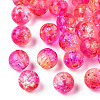 Transparent Crackle Acrylic Beads CACR-N002-07A-2