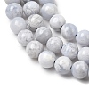 Natural Blue Lace Agate Beads Strands G-G346-A01-6mm-4