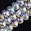 Electroplate Glass Beads Strand X-EGLA-S188-22-B03-1