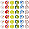 96Pcs 6 Colors AB Color Plated Glass Beads EGLA-PA0001-41-7