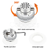 45# Steel Stone Inlaid Holder AJEW-WH0162-17-4