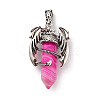 Natural & Synthetic Mixed Gemstone Pointed Pendants G-B042-04P-2