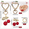 DIY Cherry Keychain Kits DIY-SP0003-02-2