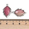 Natural & Synthetic Mixed Gemstone Faceted Leaf Pendants G-I375-04P-4
