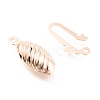 304 Stainless Steel Box Clasps STAS-H151-16RG-3