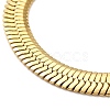 Ion Plating(IP) 304 Stainless Steel Herringbone Chain Bracelet for Men Women BJEW-E058-01E-G-2