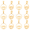 304 Stainless Steel Pendants STAS-UN0009-89G-1