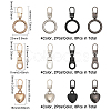 24Pcs 12 Style Zinc Alloy Zipper Puller FIND-CA0007-90-2