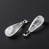 Natural Quartz Crystal Pendants G-F707-16-3