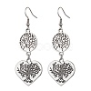 Tree of Life Alloy Dangle Earrings EJEW-JE05527-1