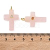 Natural Rose Quartz Pendants G-B180-01G-01-3