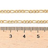 Ion Plating(IP) 304 Stainless Steel Figaro Chain Necklaces STAS-K168-01G-3