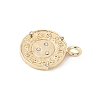 Brass Micro Pave Cubic Zirconia Pendants KK-Z107-01G-02-2