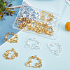 24Pcs 12 Style Alloy Open Back Bezel Pendants FIND-OC0001-44-5