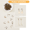 SUPERFINDINGS 108Pcs 9 Style Brass Earring Hooks KK-FH0006-11-5