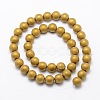 Electroplate Non-magnetic Synthetic Hematite Beads Strands G-R363-12mm-M-2