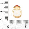 Christams Brass Enamel European Beads LS-KK-F922-03D-G-3