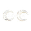 Natural White Shell Connector Charms SSHEL-N034-159-4