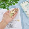 May Lily of the Valley Flower Enamel Bookmarks AJEW-WH0348-217-4